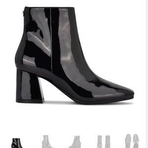 Super cute patent leather booties. Nine West 9x9 Vivy